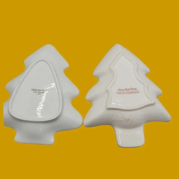 Stacy claire& christmas holy 2 spoon rest with wooden spoon red & wht - Picture 2 of 10